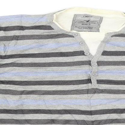 NEXT Mens Multicoloured Striped  Pullover Jumper Size XL