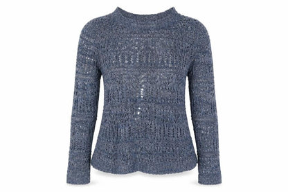 Marks & Spencer Womens Blue   Wrap Jumper Size 10