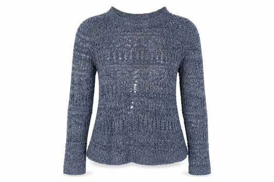 M&S Womens Blue   Wrap Jumper Size 10