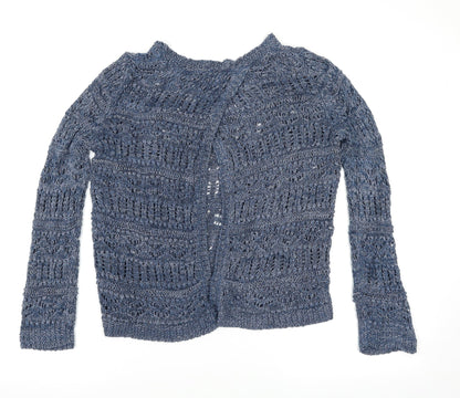 Marks & Spencer Womens Blue   Wrap Jumper Size 10