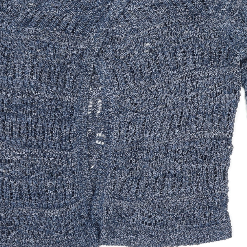 Marks & Spencer Womens Blue   Wrap Jumper Size 10