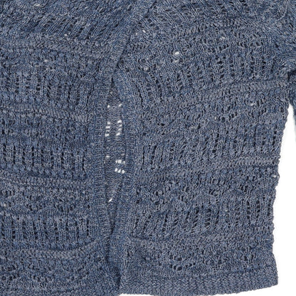 Marks & Spencer Womens Blue   Wrap Jumper Size 10