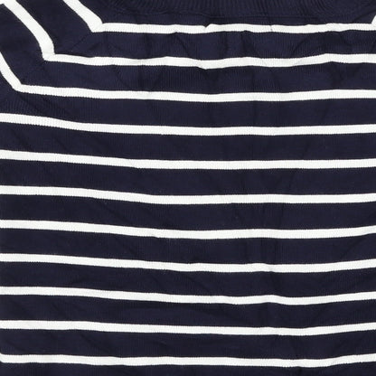 My Hailys Womens Blue Striped  Pullover Jumper Size 12