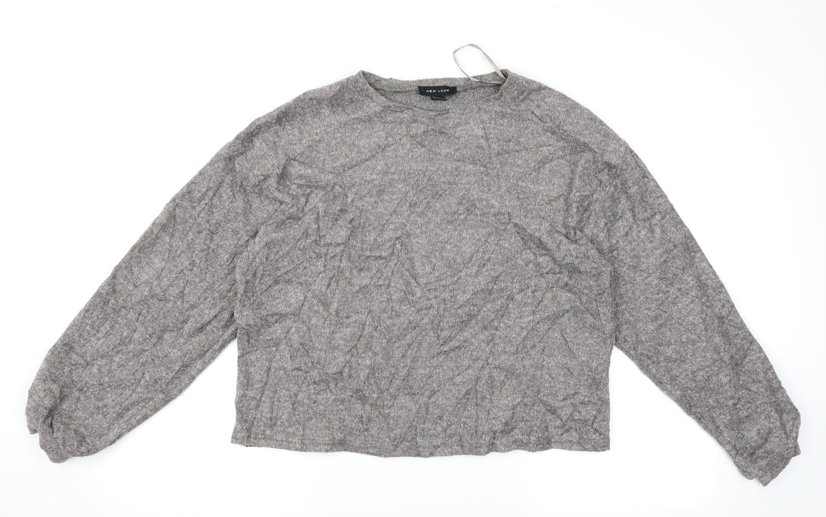 New Look Womens Grey   Pullover Jumper Size S