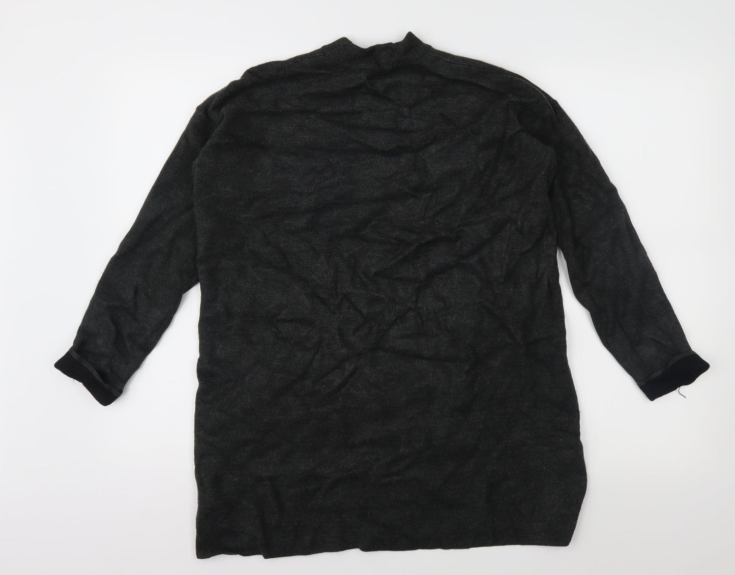 Topshop Womens Grey  Knit Pullover Jumper Size 12