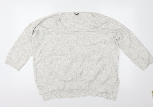 Phase Eight Womens Grey  Knit Pullover Jumper Size M