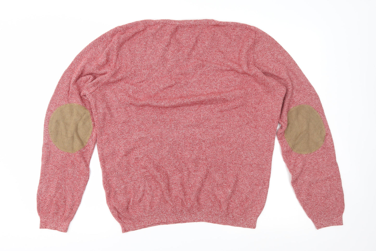 Topman Mens Red  Knit Pullover Jumper Size M