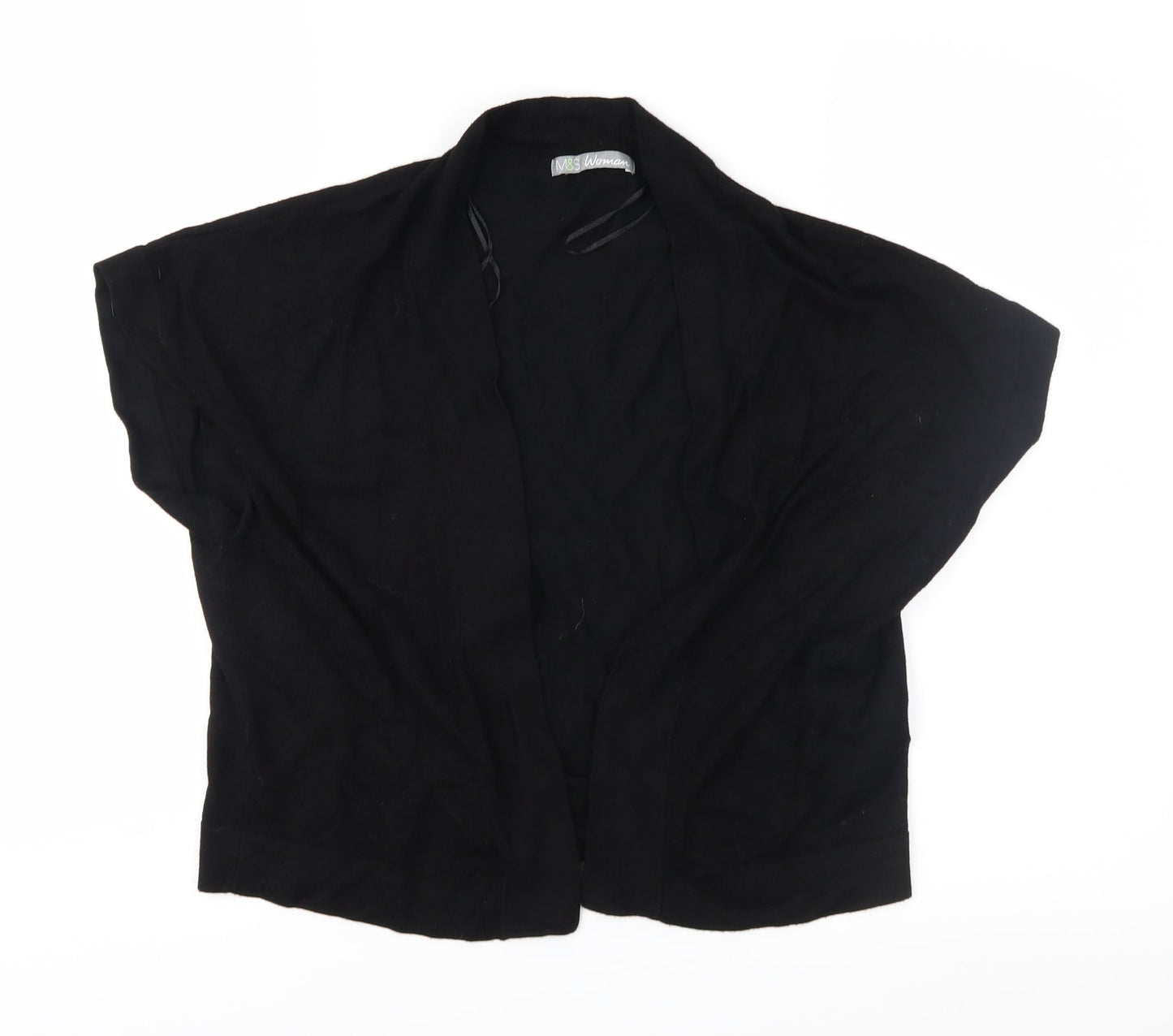 Marks and Spencer Womens Black  Knit Shrug Jumper Size 12