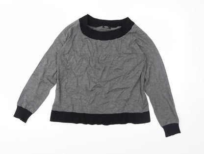 M&Co Womens Grey  Knit Pullover Jumper Size L