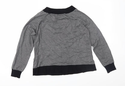 M&Co Womens Grey  Knit Pullover Jumper Size L