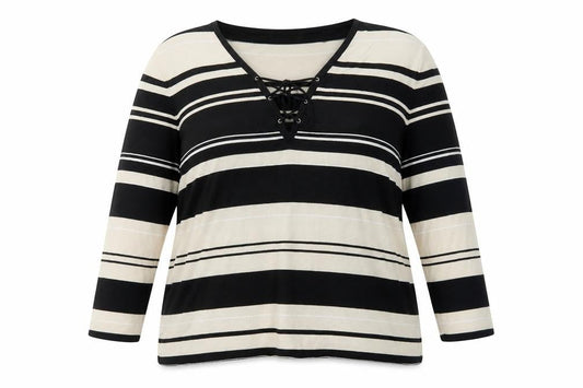 Principles Womens Brown Striped Knit Pullover Jumper Size 18