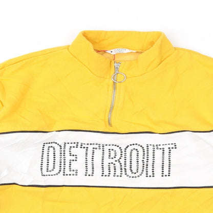 Candy Couture Girls Yellow   Pullover Sweatshirt Size 15 Years