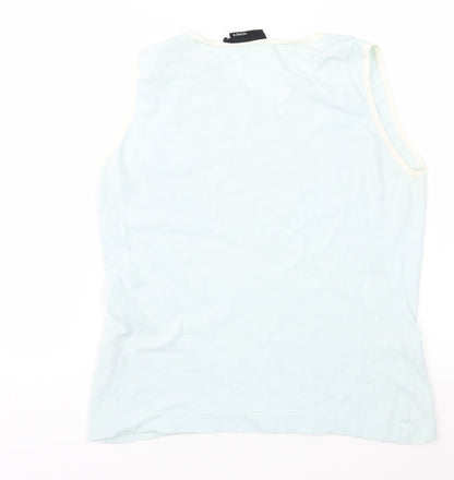 Hennes Womens Blue  Knit Vest Jumper Size L