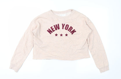 H&M Girls Pink   Pullover Sweatshirt Size 15 Years