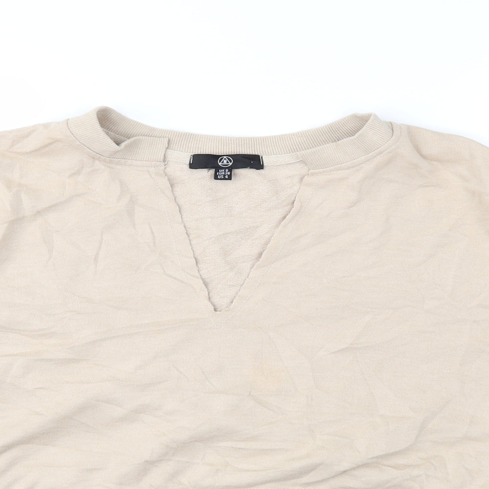 Missguided Womens Beige   Pullover Sweatshirt Size 8