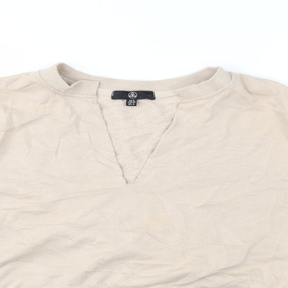 Missguided Womens Beige   Pullover Sweatshirt Size 8