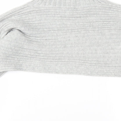 New Look Womens Grey  Knit Pullover Jumper Size S