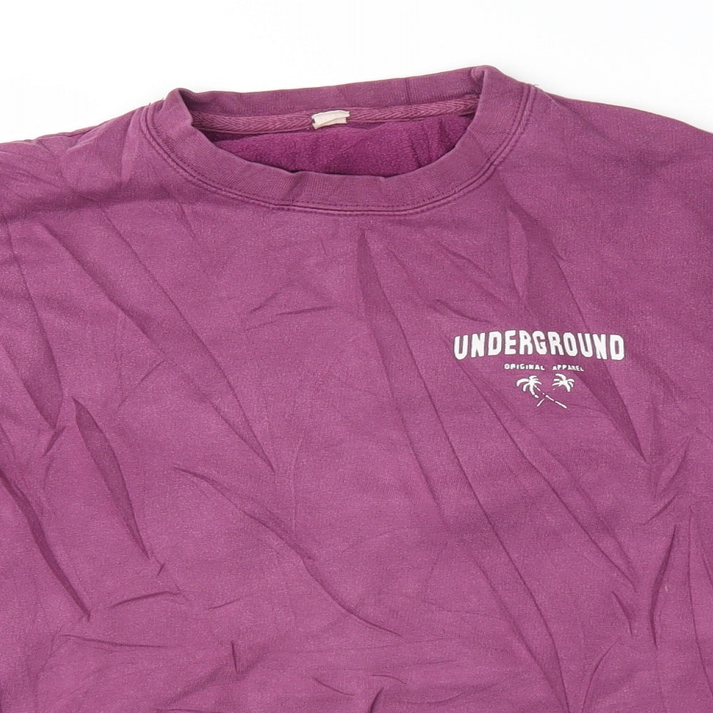 Womens Purple   Pullover Sweatshirt Size XS