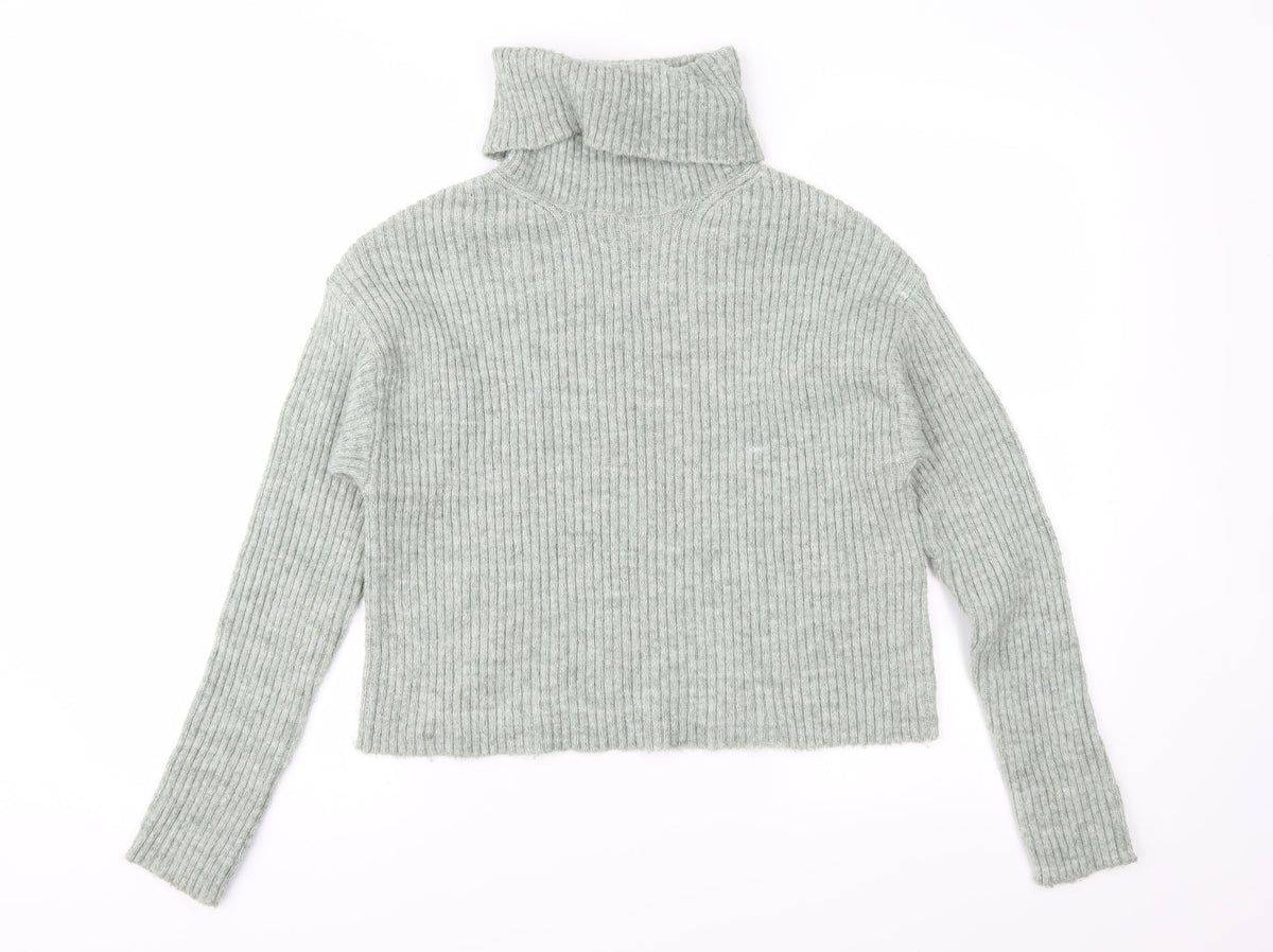 New Look Womens Green  Knit Pullover Jumper Size S
