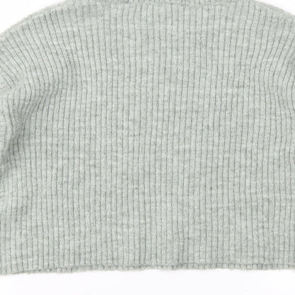 New Look Womens Green  Knit Pullover Jumper Size S