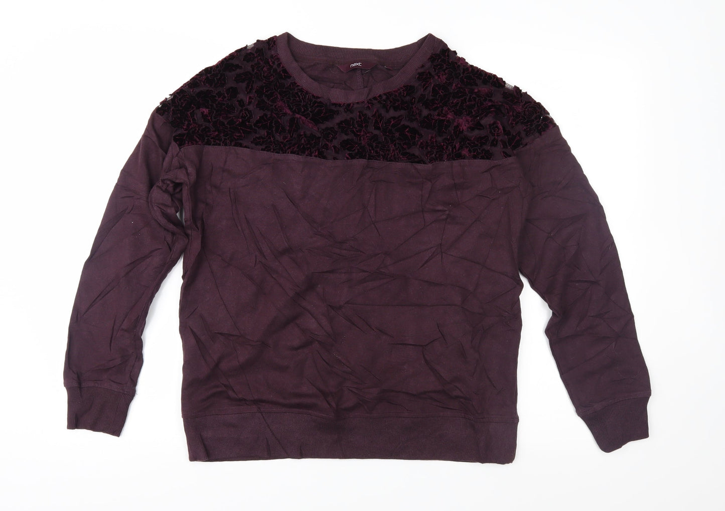 Womens UK Size 12 NEXT Purple Pullover Sweatshirt
