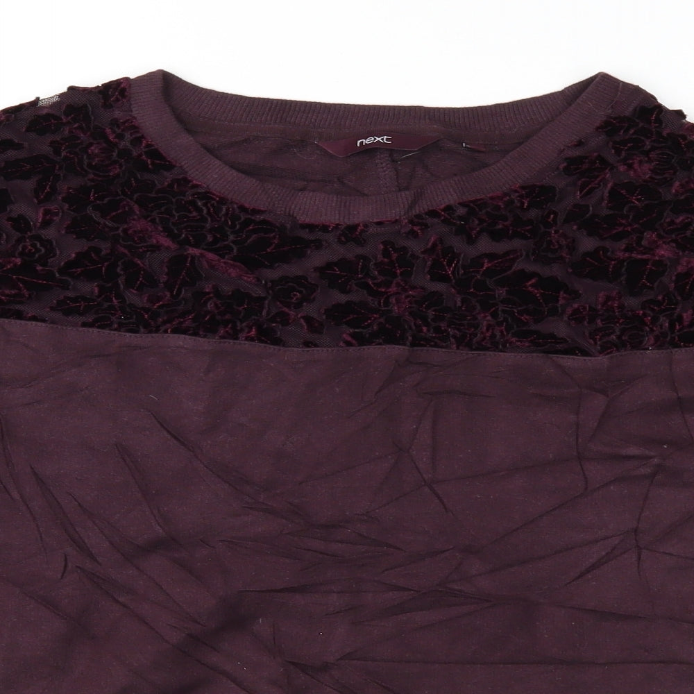 Womens UK Size 12 NEXT Purple Pullover Sweatshirt