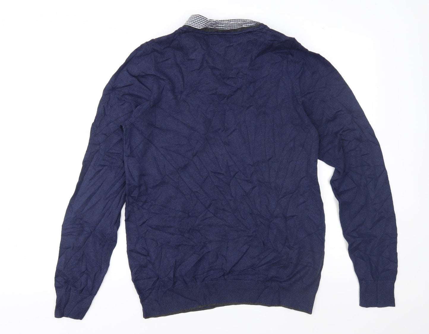 Marks and Spencer Mens Blue  Knit Pullover Jumper Size S