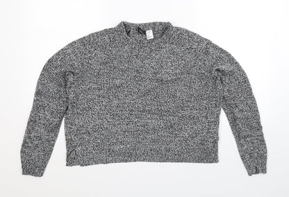 Divided Womens Grey  Knit Pullover Jumper Size M