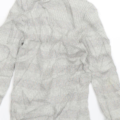 Crew Cuts Girls Grey  Knit Pullover Jumper Size 5-6 Years
