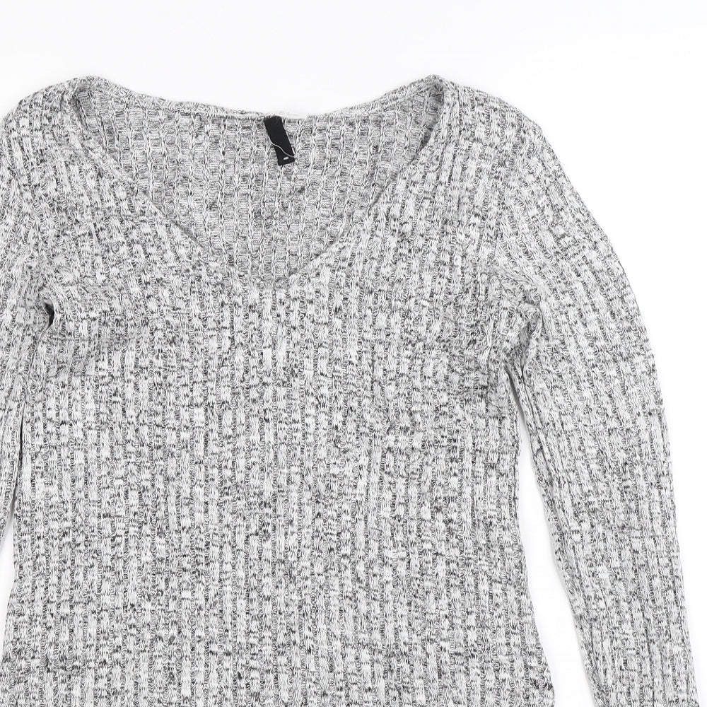 Divided Womens Grey  Knit Pullover Jumper Size S
