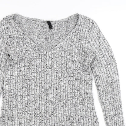 Divided Womens Grey  Knit Pullover Jumper Size S