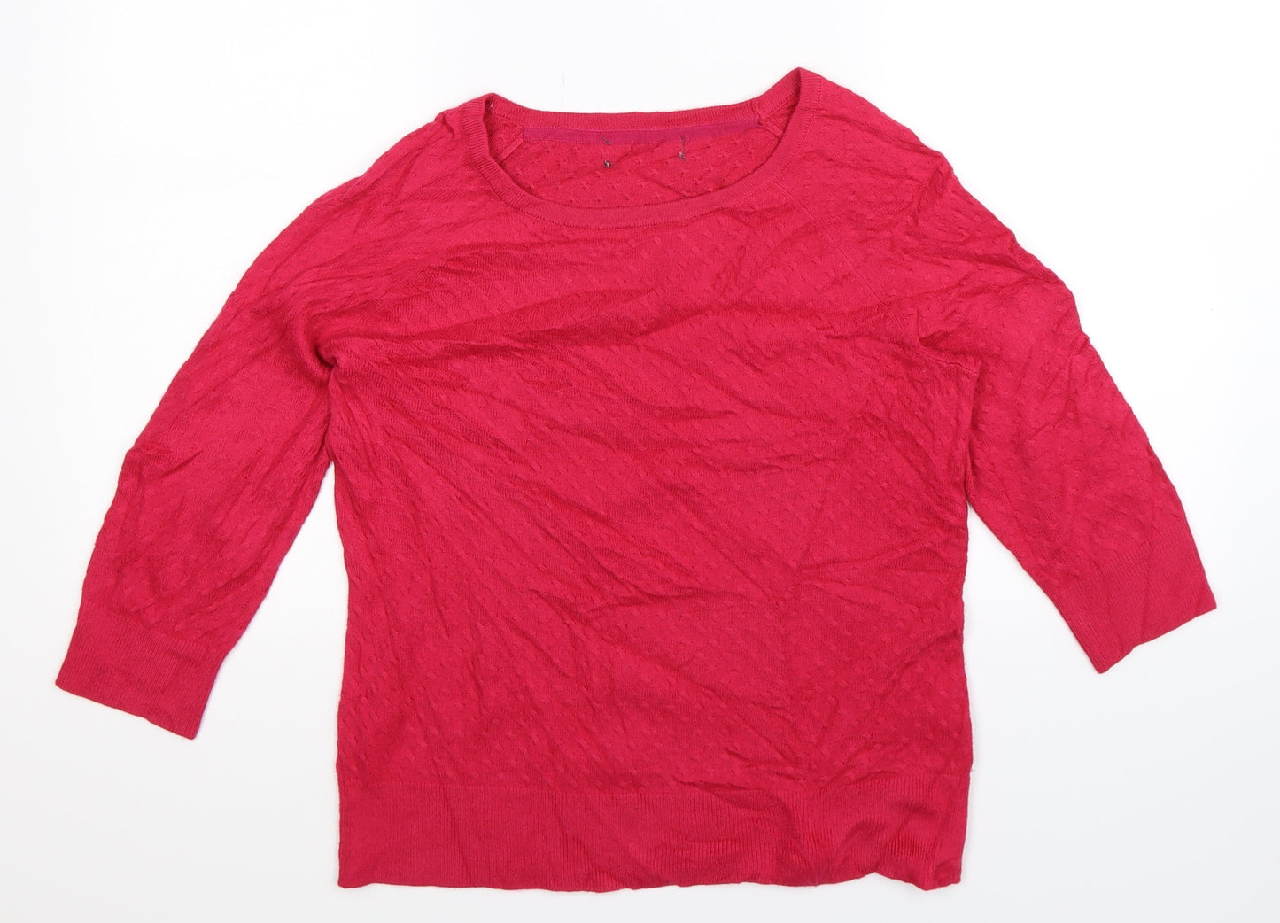 Marks and Spencer Womens Pink  Knit Pullover Jumper Size 12