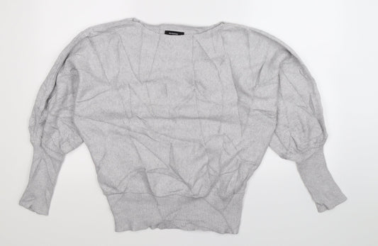 RESERVED Womens Grey  Knit Pullover Jumper Size S  - Oversized