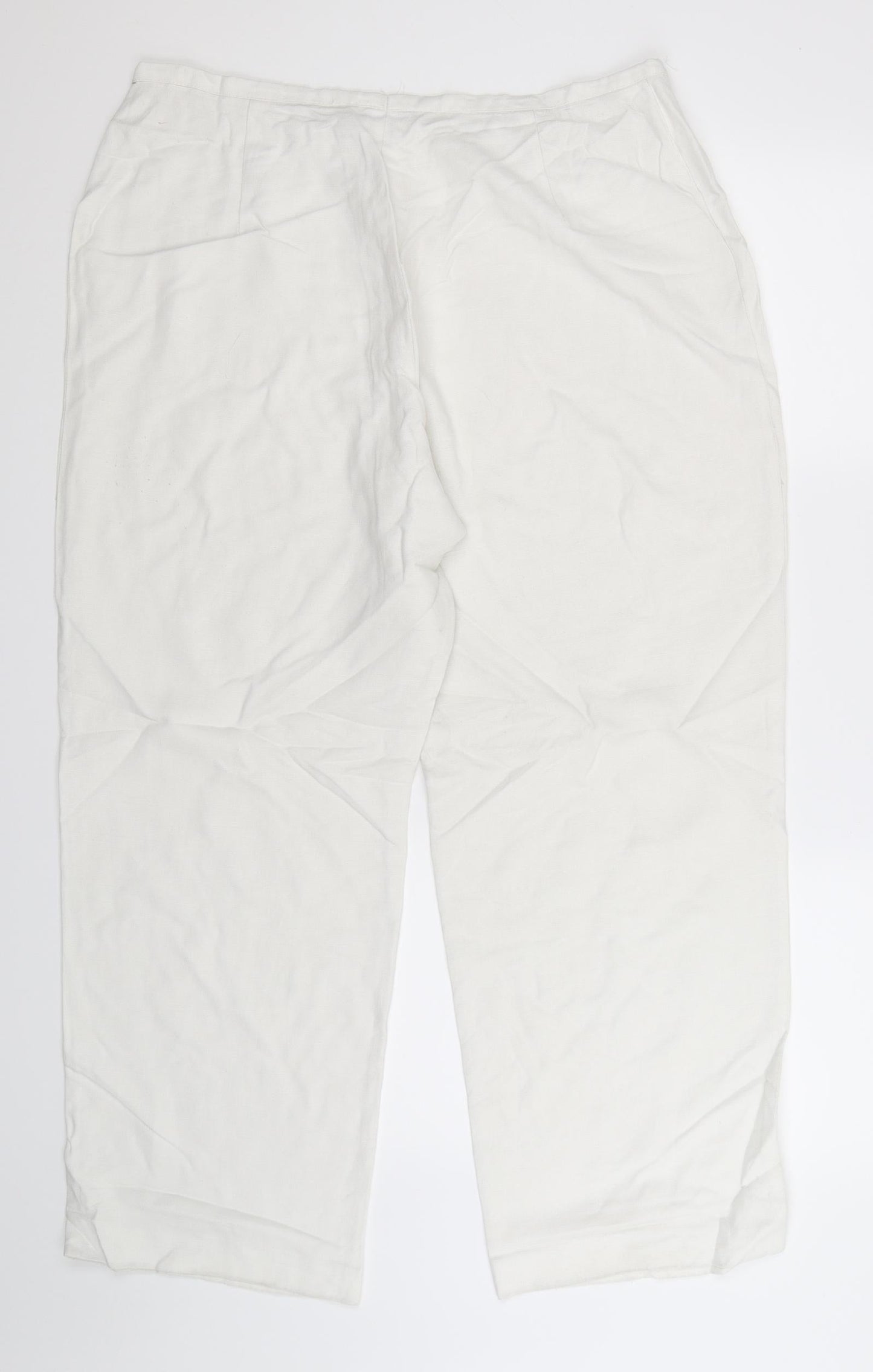 Preworn Womens White   Trousers  Size 34 in L29 in