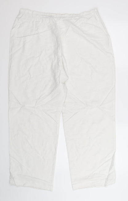Preworn Womens White   Trousers  Size 34 in L29 in