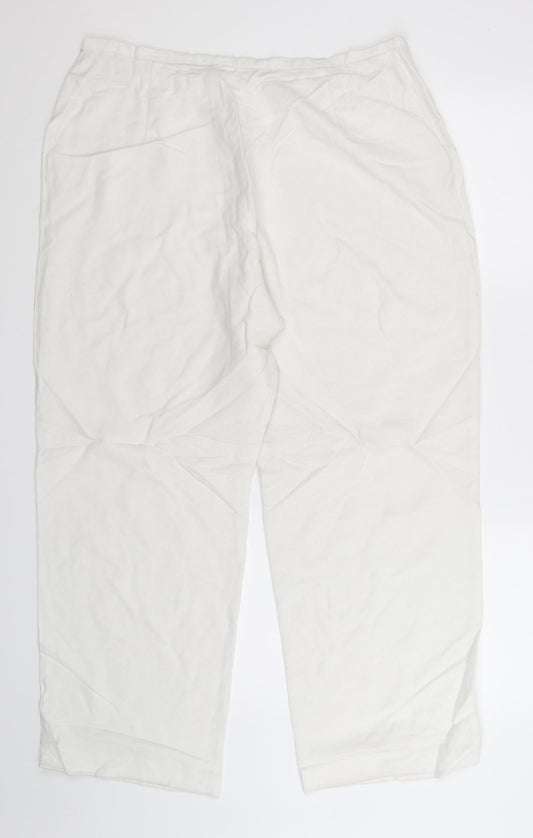 Preworn Womens White   Trousers  Size 34 in L29 in