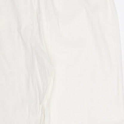 Womens UK Size 20 Agenda Regular Fit Cropped White Trousers