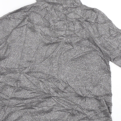 Aphorism Womens Silver  Knit Pullover Jumper Size 14