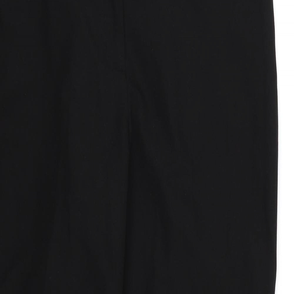 Womens UK Size 12 F&F Regular Fit Dress Pants Black Trousers