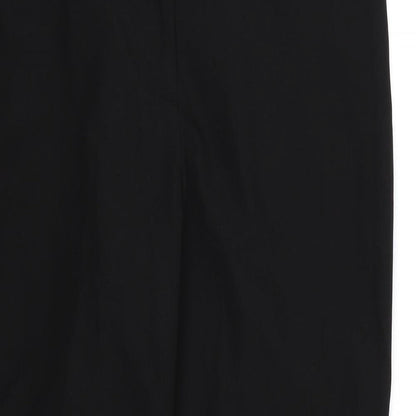 Womens UK Size 12 F&F Regular Fit Dress Pants Black Trousers
