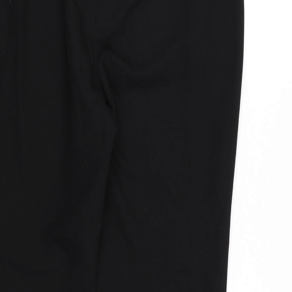 Womens UK Size 12 F&F Regular Fit Dress Pants Black Trousers
