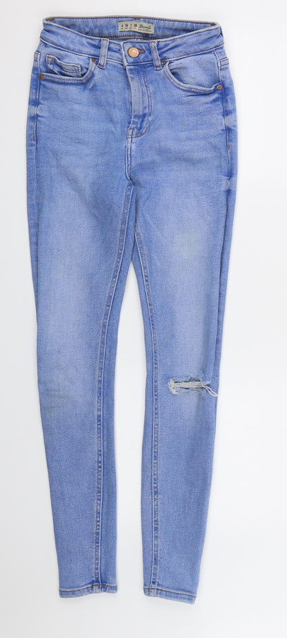 Denim CO. Womens Blue  Denim Skinny Jeans Size 6 L26 in - Skinny Jeans