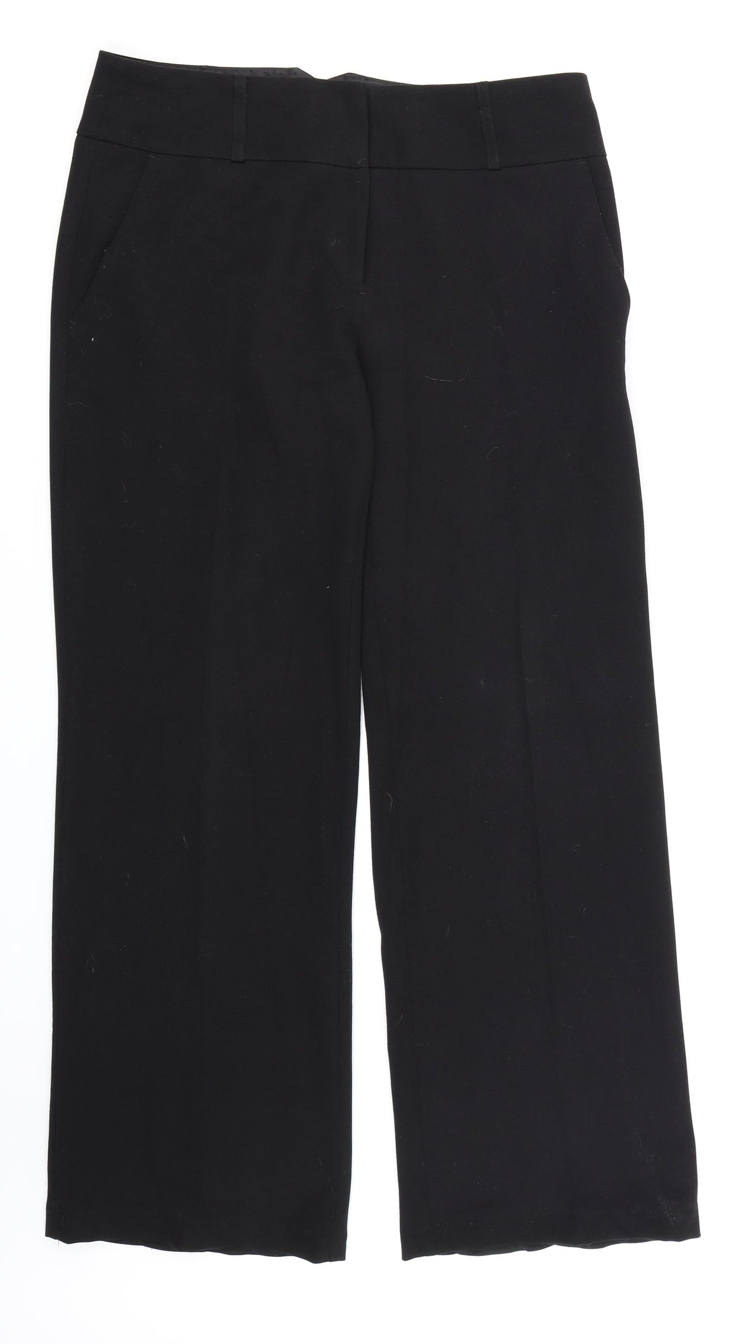 Womens UK Size 10 Atmosphere Regular Fit Dress Pants Black Trousers