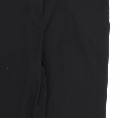 Womens UK Size 14 Warehouse Regular Fit Dress Pants Black Trousers