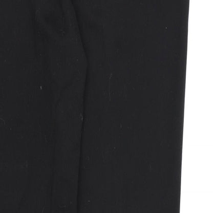Womens UK Size 14 Warehouse Regular Fit Dress Pants Black Trousers