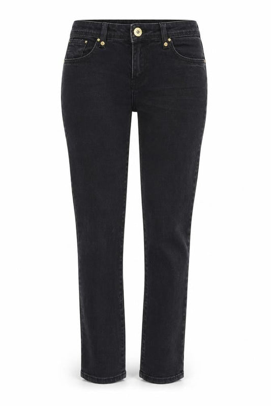 Womens UK Size 10 Denim 24/7 Regular Fit Skinny Black Jeans