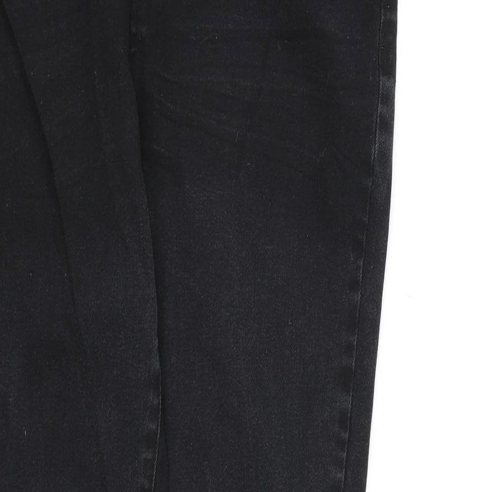 Denim 24/7 Womens Black  Denim Skinny Jeans Size 10 L29 in