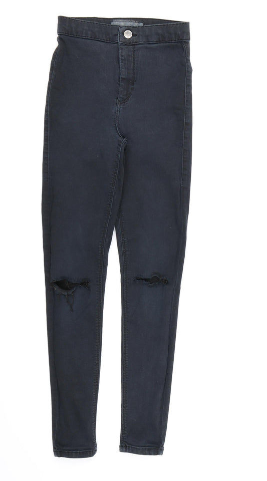 Topshop Womens Black  Denim Skinny Jeans  L30 in