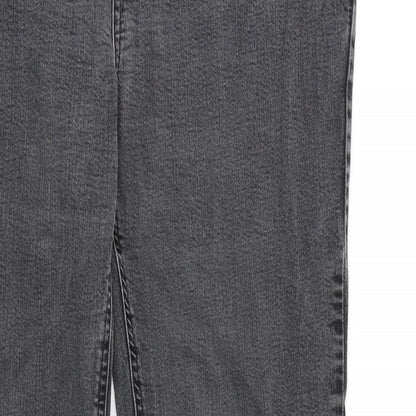 Per Una Womens Grey  Denim Straight Jeans  L30 in