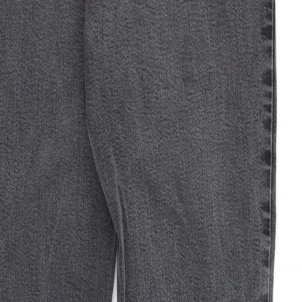 Per Una Womens Grey  Denim Straight Jeans  L30 in